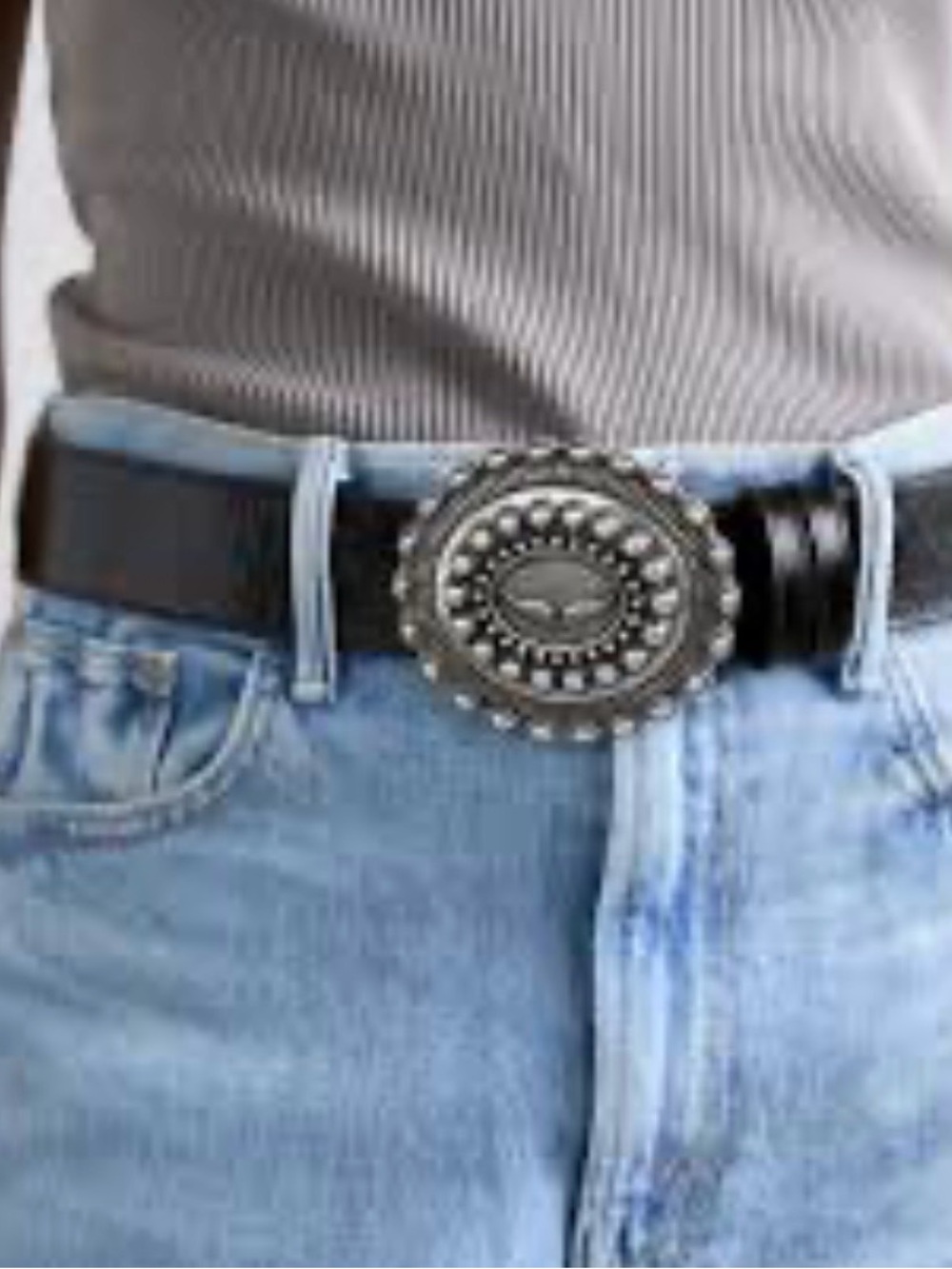 NWT Zadig & Voltaire Santa Fe Western Leather Belt